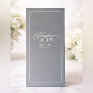 Celebration of Life Wind Chime Memorial Gift with Keepsake Card New in Box Gray